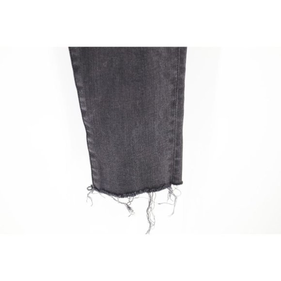 Madewell Womens 26 9" High Rise Skinny Denim Jean Lunar Wash Stretch Ripped Knee - Picture 3 of 12